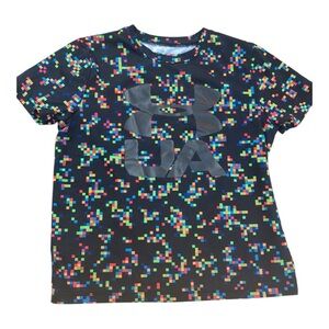 UNDER ARMOUR black short sleeve athletic t-shirt youth small